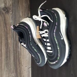 New Nike Air Max‎ 97 Womens Sneakers Size 8.5 Black Floral Casual Streetwear